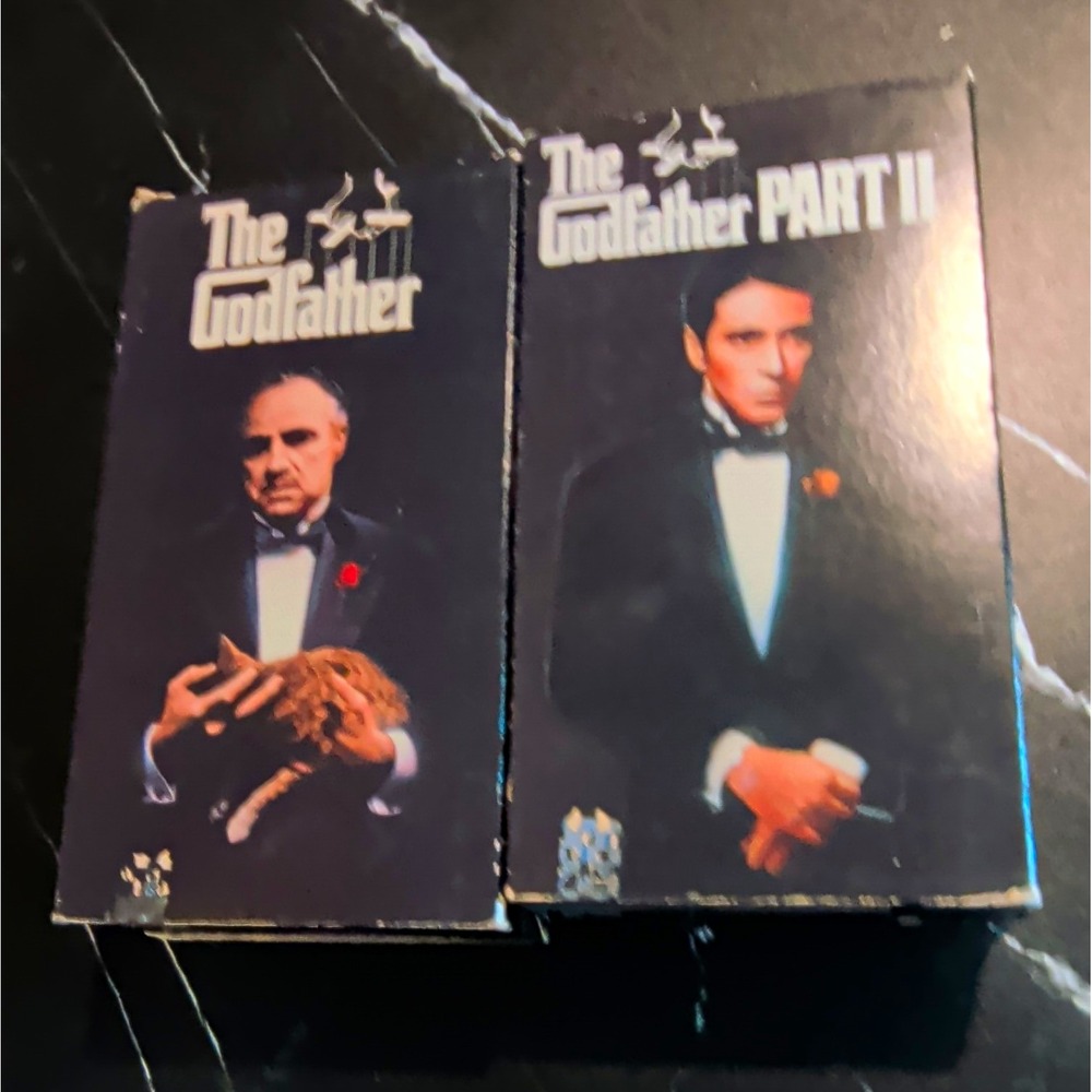 Paramount Hi-Fi VHS The Godfather & Part II NTSC R Coppola Brando Pacino